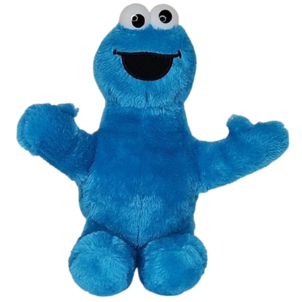 Sesame Street Cookie Monster Blue Plush 10" Stuffed Animal Cute Soft  Adorable 